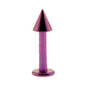 Solid Titanium Pink Cone Labret 5/16-4mm