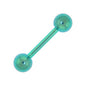 Solid Titanium Green Barbell 5/16-4mm