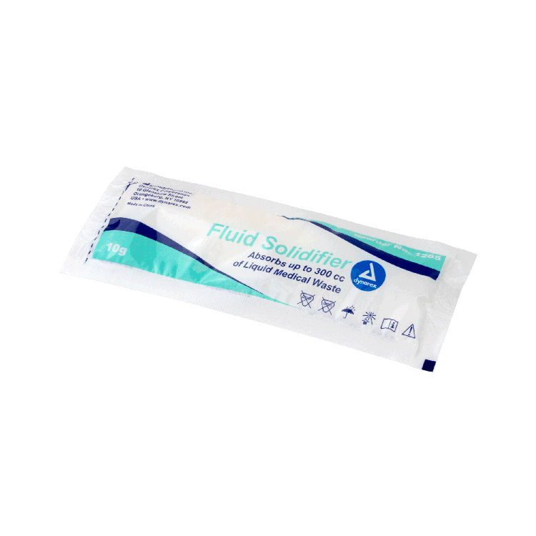 Dynarex Fluid Solidifier, 10g Pouch, 200pcs/case (200 Count)