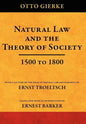Natural Law and the Theory of Society 1500 to 1800 - Hardcover