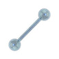 Solid Titanium Light Blue Barbell 3/8-4mm
