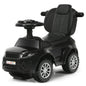 3 in 1 Ride on Push Car Toddler Stroller Sliding Car with Music-Black