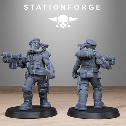 3D Printed GrimGuard Jungle Fighters by StationForge Miniatures