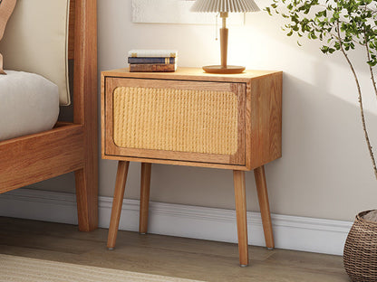 Rotating Hidden Compartment Nightstands, Mid Century Modern Concealment