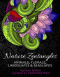Nature Zentangles: Animals, Florals, Landscapes, and Seascapes: Coloring Books for Grown-Ups, Adult Relaxation - Paperback