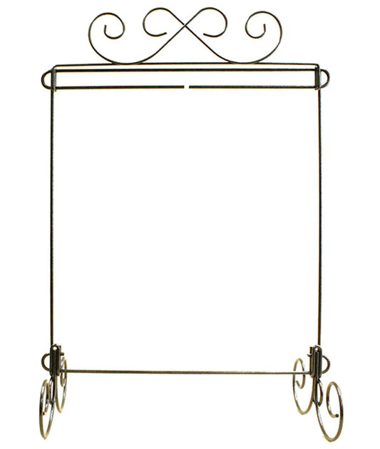 12in x 14in Scroll Single Stand Charcoal