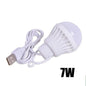 1/2pc 3W/5W/7W Usb Bulb Light Portable Lamp Led for Hiking Camping Tent Travel Work with Notebook Christmas for Home