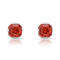 1.3 Carat Cz Asscher-Cut Sterling Silver Stud Earrings