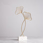 Iron Terrazzo Leaf Style Table Top Decoration