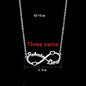 Personalized Stainless Steel Custom Name Necklace Rose Pendant