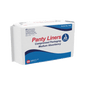 Dynarex Panty Liners, Sq End w/ Adhesive Tab - 25ea/bx, 10bxs/case (250 Count)