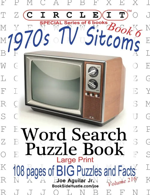 Circle It, 1970s Sitcoms Facts, Book 6, Word Search, Puzzle Book - Paperback