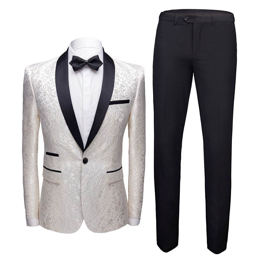 SOPHISTICATED DARK BLUE FORMAL SPECIAL OCCASSIONS DANCE PARTY’S Men's Dress Suit Set