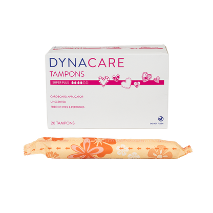 Dynarex Super Plus Tampons Cardboard Applicator, 12-15gr absorbency, 20ea/bx, 10bxs/case (200 Count)