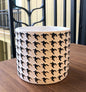 Nordic minimalist relief carved cement flower pot