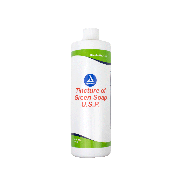 Dynarex Green Soap, 16 oz. Bottle, 12bot/case (12 Count)