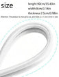 Sound insulation and wind proof door opening strips-White-1 pack