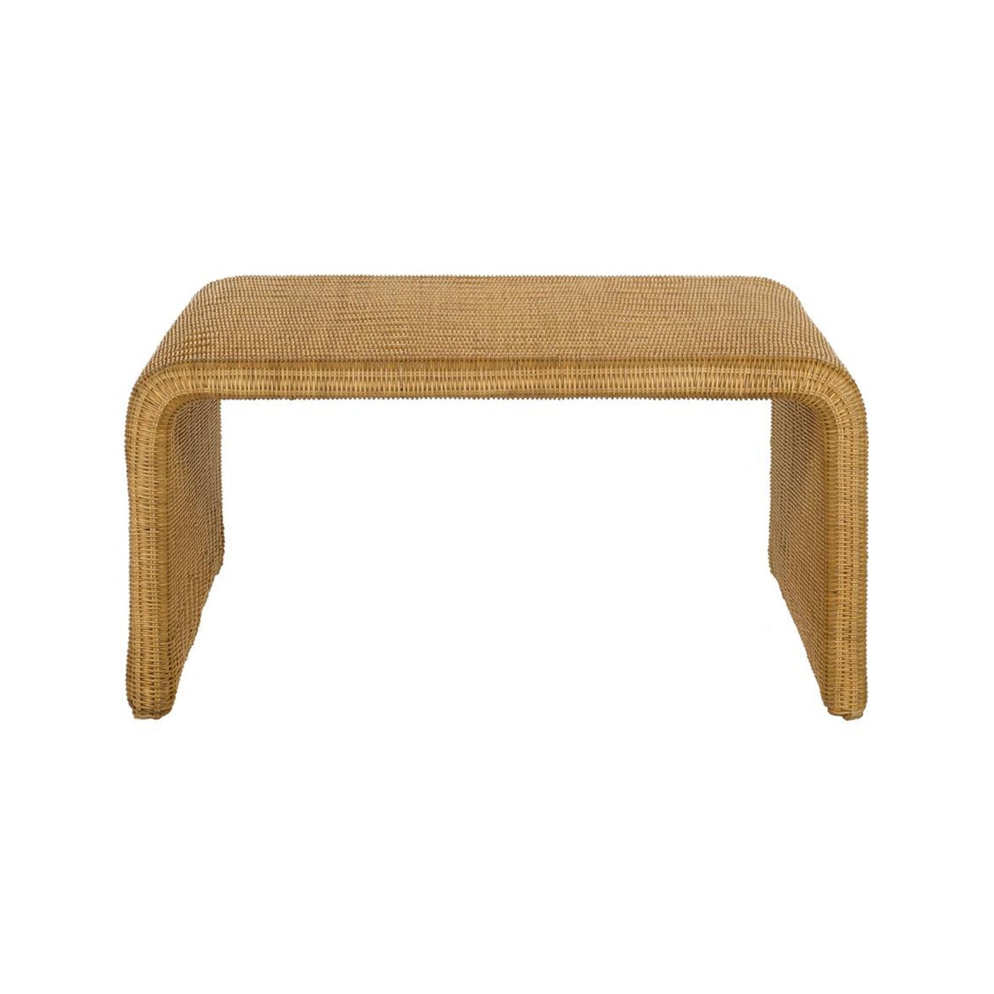 Square Woven Rattan Coffee Table, Natural