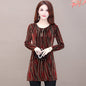 Lurex Mid-length Bottoming Shirt Plus Velvet Thick Plus Size Top