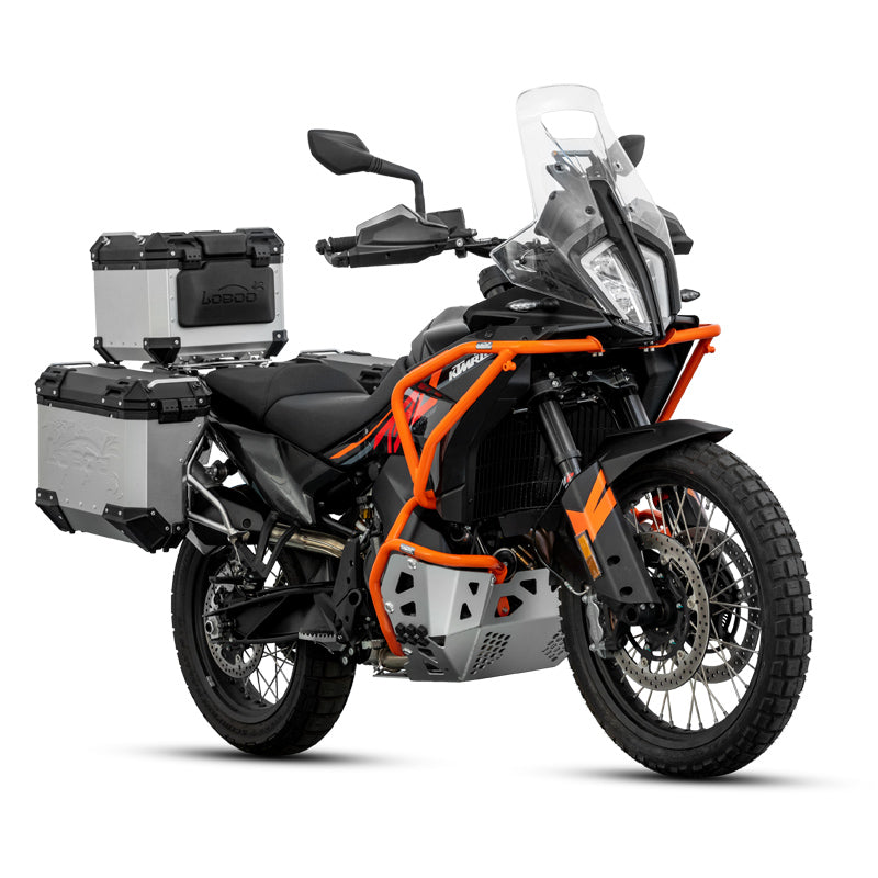 LOBOO CHG222 Crash Bar & Engine Guard for KTM 790 / 890 Adventure & Husqvarna Norden 901 – Upper & Lower Protection, Black or Orange Finish
