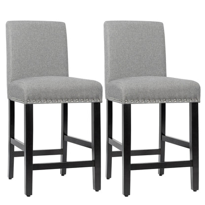 25 Inch Kitchen Chairs w/ Rubber Wood Legs