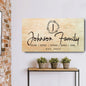 White Family Sign