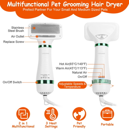 GBruno 2 In 1 Multifunctional Pet Grooming