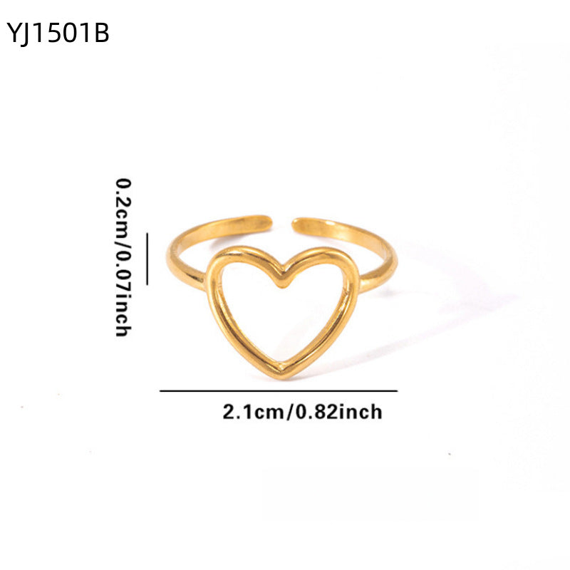 Irregular Geometric Stainless Steel Ring