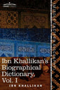 Ibn Khallikan's Biographical Dictionary, Volume I - Paperback