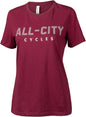 All-City Logowear Women's T-shirt - Maroon Gray Medium