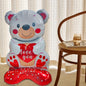 Cartoon Love Standing Bear Valentine's Day Wedding Decoration Aluminum Balloon