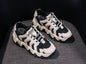 Urban teen Red retro design on white no tying sports shoe