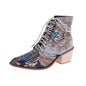 Plus size pointed toe thick heel women's shoes