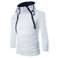 Double zip cardigan plus size hood