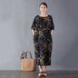 Women's commoner literary retro plus size dress
