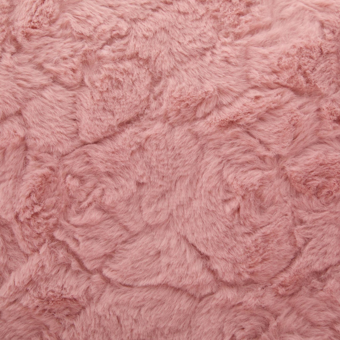 Swivel Chair Faux Alpaca Pink Wide 26.4 In Seat 360 Degree Height Adjust