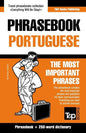 English-Portuguese phrasebook and 250-word mini dictionary - Paperback
