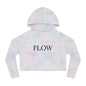 Cropped Hoodie Sweatshirt for Women with Cropped Design and Ribbed Cuffs