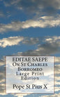 EDITAE SAEPE On St Charles Borromeo: Large Print Edition - Paperback
