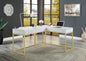 Transitional Two-tone Computer Desk Antique White, USB Port Lift Top Design A...