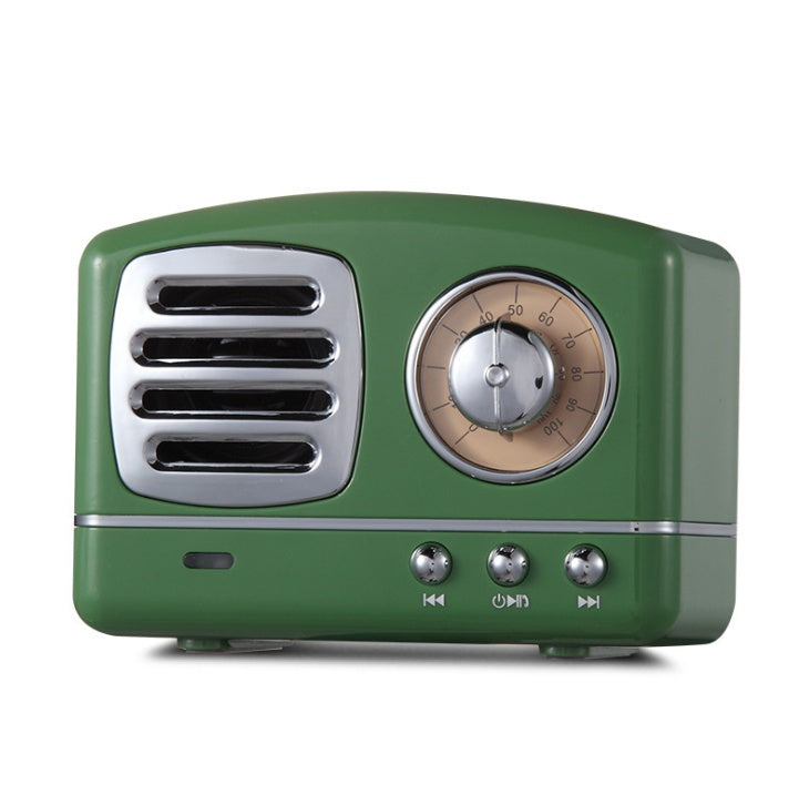 Retro Knob Wireless Bluetooth Speaker U Disk Card Radio Portable Multi-color Bluetooth Audio