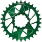 Wheels Manufacturing Direct Mount Chainring - 30t SRAM 3-Bolt Direct Mount 3mm Offset Compatible Hyperglide+ Chain Green
