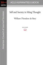 Self and Society in Ming Thought - Paperback