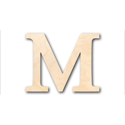 Unfinished Wood Bold Mu Shape - Craft - up to 46" DIY