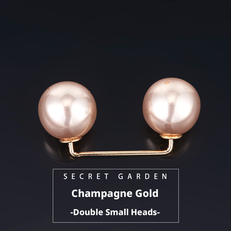 Pearl button-gold small-1 piece