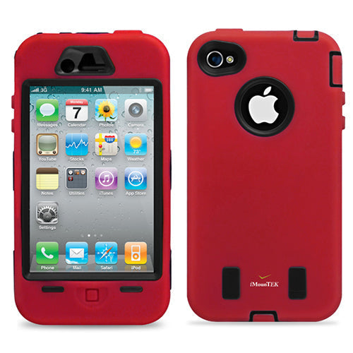 Rugged Matte Case with Pen & Screen Protector for iPhone 4/4S