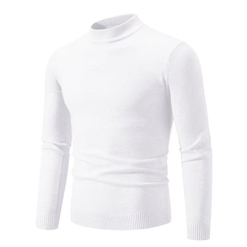 Mens Casual Half-neck Pullover Sweater