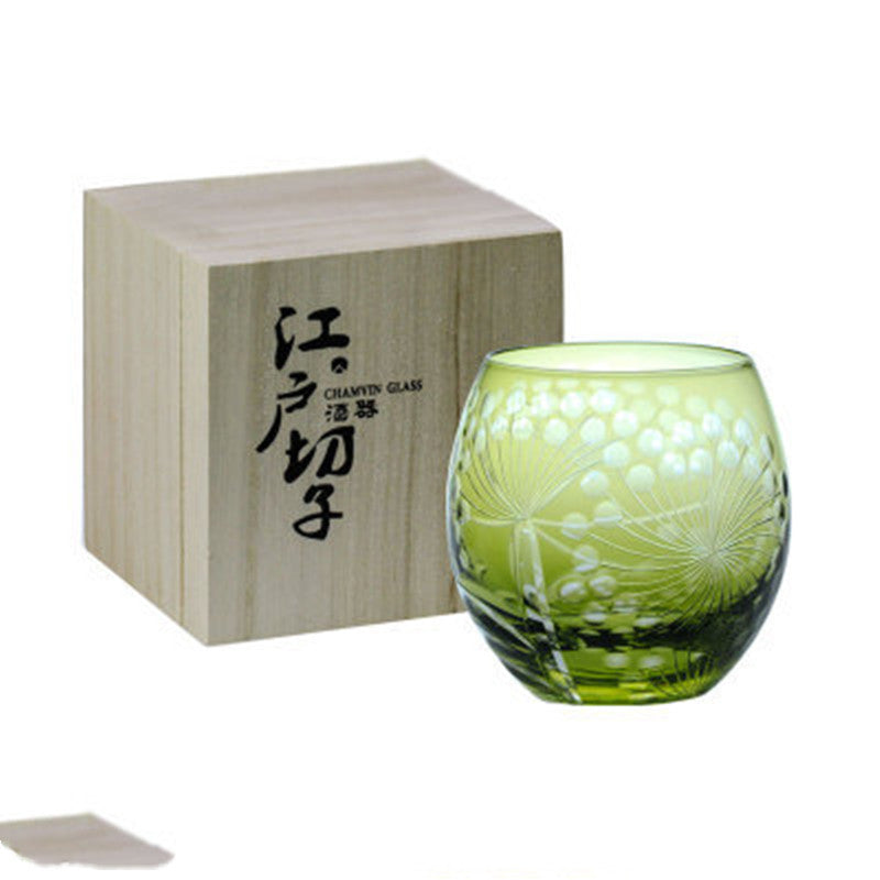Japanese Style Carved Edo Paper Box Cut Cup
