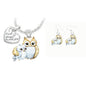 Owl Pendant Animal Necklace Jewelry