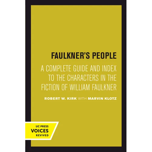 Faulkner's People: A Complete Guide and Index to the Characters in the Fiction of William Faulkner - Paperback